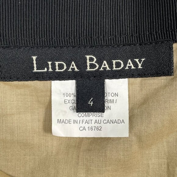 Lida Baday Black Eyelet Overlay Pleated Mini Skirt Size 4 Designer Quiet-Luxury - Picture 5 of 14